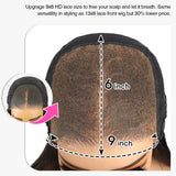 9x6/13x6 Drawstring 3D Fitted Pre-Cut HD Lace Closure Wig Highlight Light Yaki Bob