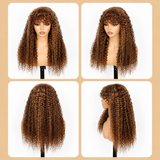 {Clearance} 4X4/13x4 Transparent Lace Wig 250% Curly Human Hair Wig Highlight