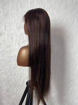 {LAST-PIECE-CLEARANCE} 13x6 Knot-Free Brown Skin Melt Lace Straight Human Hair Wig