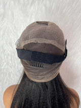 {LAST-PIECE-CLEARANCE} Full Lace Tranparent Lace Human Hair Wig Kinky Straight