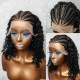 9x6 Pre-Braided Transparent Lace Glueless Human Hair Lace Wig