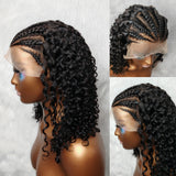 9x6 Pre-Braided Transparent Lace Glueless Human Hair Lace Wig