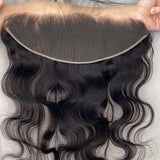 13x4/13x6 Pre-Plucked Hairline Transparent Lace Frontal Body Wave Human Hair