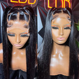 {Clearance} 4X4/13x4 Transparent Lace Wig 250% Human Hair Wig Straight