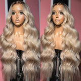 Ombre Ash Blonde 13x4 | 13x6 Human Hair Lace Front Wig