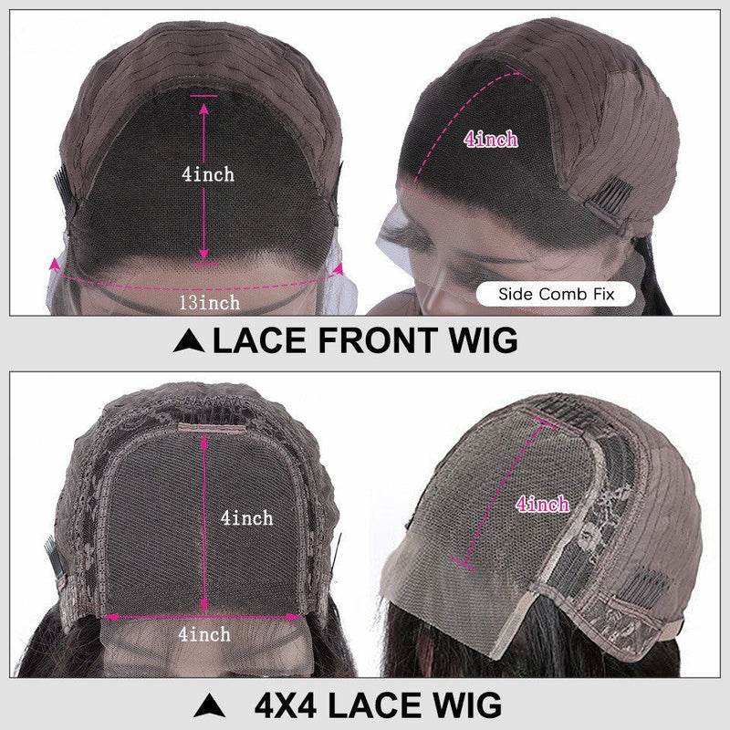 Flash Sale 4X4/13x4 Transparent Lace Wig 250% Human Hair Wig Highlight
