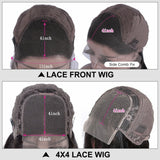 Flash Sale 4X4/13x4 Transparent Lace Wig 250% Human Hair Wig Brown