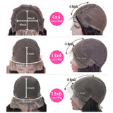 13x6 Afro Kinky Curly Bob Wig 250% Preplucked Human Hair Lace Front Wigs