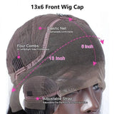 Curly Baby Hair Natural Edge Skin Melt Lace Frontal Wig Yaki Brown