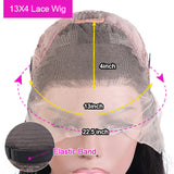 {Buy 1 Get 1 Free} 13X4 Transparent Lace Human Hair Lace Front Wig Body Wave