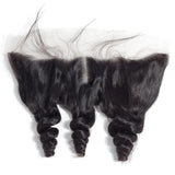 Skin Melt Lace Pre-Plucked Delicate Hairline 13x4 Lace Frontal Wave Textures (Not Wig)