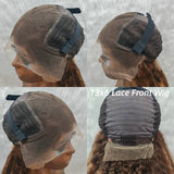 9x6/13X6 Skin Melt Lace Front Ombre Highlight Human Hair Kinky Straight Wig