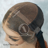 9x6/13x6 Fitted Cap Human Hair Preplucked Highlight Yaki Wavy Wig