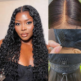 Upgraded Drawstring Dome Cap 3D Fitted Pre-Cut HD Lace Closure Wig Water Wave