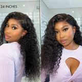 Cardi | Preplucked Water Wave 360 Lace Front Human Hair Wig