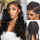 {50% Off} HD Skin Melt Whole Lace Cap Full Lace Body Wave Human Hair Lace Wig
