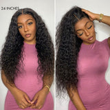 Upgraded Drawstring Dome Cap 3D Fitted Pre-Cut HD Lace Closure Wig Water Wave
