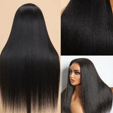 Upgraded Drawstring Dome Cap 3D Fitted Pre-Cut HD Lace Closure Wig Light Yaki