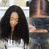 Upgraded Drawstring Dome Cap 3D Fitted Pre-Cut HD Lace Closure Wig Burmese Curls