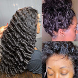 {Clearance} 370 Fitted Cap Invisible Strap Skin Melt Lace Frontal Wig | Loose Wave