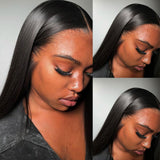 {Clearance} #1 Jet Black 4X4/13x4 Transparent Lace Wig 250% Human Hair Wig