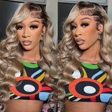 Ombre Ash Blonde 13x4 | 13x6 Human Hair Lace Front Wig