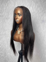 {LAST-PIECE-CLEARANCE} 13x6 Knot-Free HD Lace Front Straight Human Hair Lace Wig