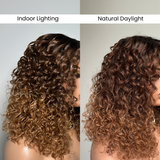 4X4/13x4 Transparent Lace Wig 250% Ombre Wavy Human Hair Wig