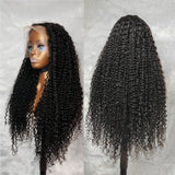 4X4/13x4 Transparent Lace Wig 250% Human Hair Wig Curly