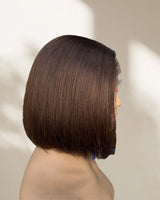 Lagos Hairline Brown Bob Wig 13x6 M Hairline Human Hair Lace Front Wig