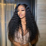 {Clearance} 5x5 Closure Wigs Deep Wave Skin Melt Swiss Lace Wig