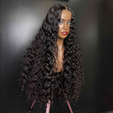 2x6 Deep Middle Part HD Skin Melt Lace Human Hair Glueless Wig Natural Wave