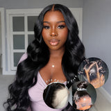 Full Lace Natural Hairline HD/Transparent Human Hair Lace Wig Body Wave