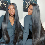 {Clearance} 360 Lace Invisible Strap 250% Human Hair Lace Wig Straight