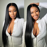 Upgraded 13x6 Fitted Cap Glueless Skin Melt Lace Front Wig Silky Straight