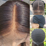 9x6/13x6 Drawstring 3D Fitted Pre-Cut HD Lace Closure Wig Highlight Light Yaki Bob