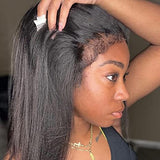 {Clearance} Curly Edge 13x4|13X6 Lace Front Straight Human Hair Wig