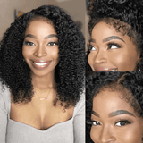 Whole Lace Cap Transparent Lace 4C Edge Human Hair Full Lace Wig | Burmese Kinky Curly
