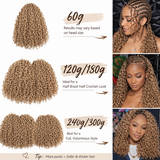 Soft Feather Crochet Braid Honey Blonde Human Hair Extensions