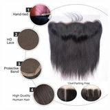 {50% Off US ONLY} 13x4 HD Skin Melt Lace Frontal Straight Hair (Not Wig)