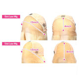 13x4|13x6 HD Lace 613 Blonde Human Hair Lace Wig | Body Wave Bob