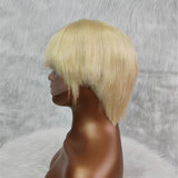 613 Blonde Short Pixie Cut Prestyled Human Hair Lace Wig