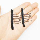 Black Wig Comb Cheap Wig Clips Combs Hair Extensions Clips Comfortable Wig Combs