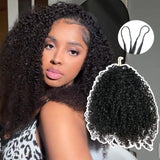 Soft Feather Crochet Braid Human Hair Extensions Burmese Kinky Curls