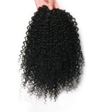 Drawstring Ponytail Human Hair Curly Extension