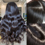 Upgraded 13x6 Fitted Cap Glueless Skin Melt Lace Front Wig Body Wave