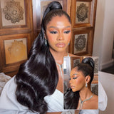 Lagos Hairline Skin Melt 360 Lace Invisible Strap Human Hair Wig Straight/Body Wave