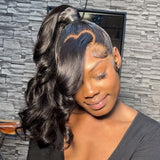 {Clearance} 360 Lace Invisible Strap 250% Human Hair Lace Wig Body Wave