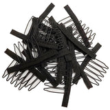 Black Wig Comb Cheap Wig Clips Combs Hair Extensions Clips Comfortable Wig Combs