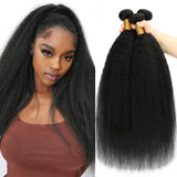 High Quality Human Hair Bundles Weave Hair Extension Kinky Straight